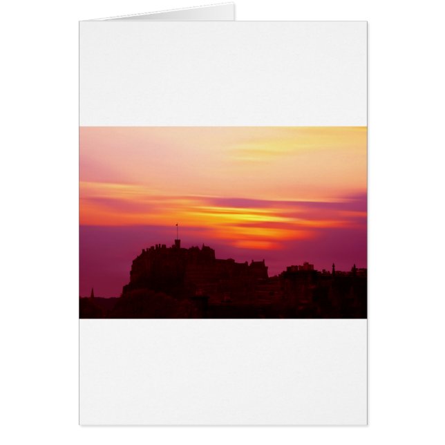 Edinburgh Castle Digital Art av David Elder Hälsningskort (Framsidan)