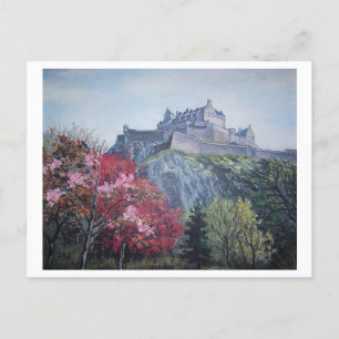 Edinburgh Castle. Edinburgh, vackert Skottland Helg Vykort