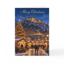 Edinburgh Castle God Jul Semesterkort