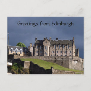 edinburgh castle hälsning vykort
