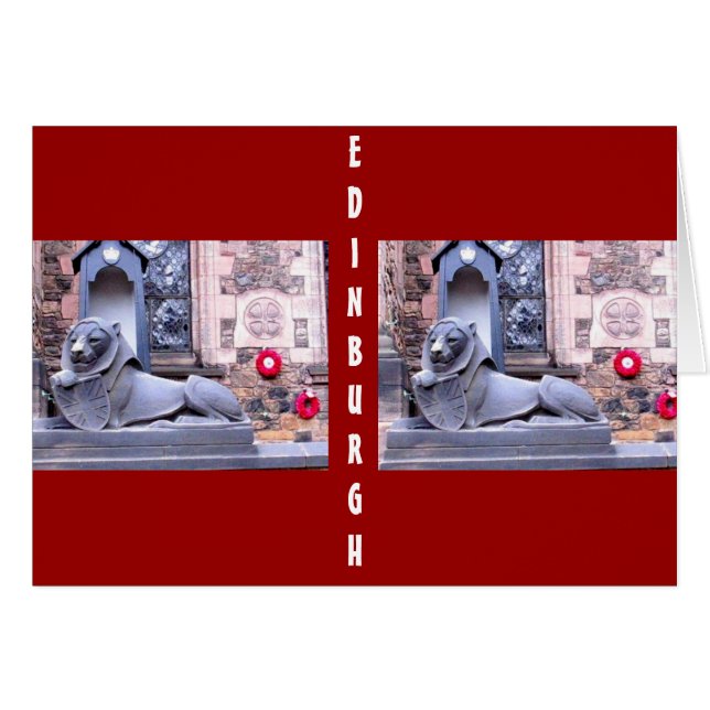 Edinburgh Castle Hälsningskort (Framsidan Horizontal)