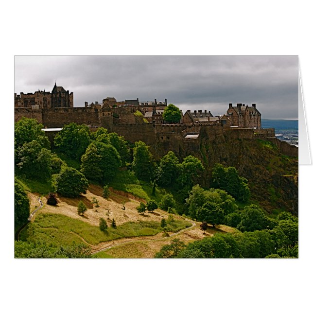 Edinburgh Castle Hälsningskort (Framsidan Horizontal)