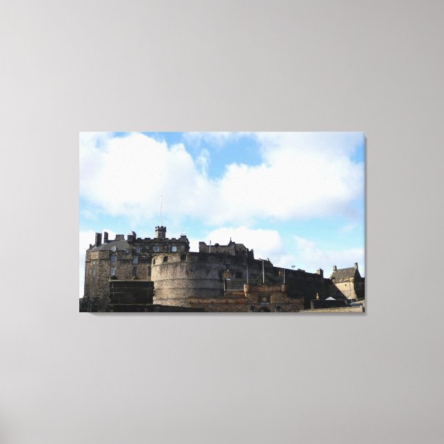 Edinburgh Castle i Skottland Canvastryck (Framsida)