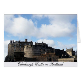 Edinburgh Castle i Skottland Hälsningskort