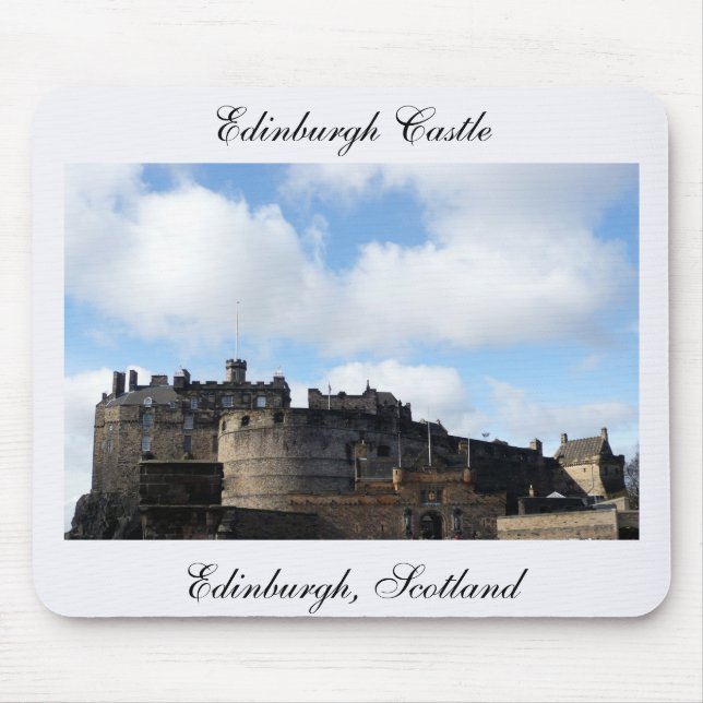 Edinburgh Castle i Skottland Musmatta (Framsidan)