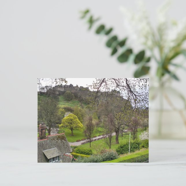 Edinburgh Castle in Spring Vykort (Stående Fram)