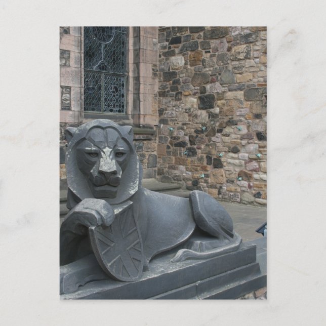 edinburgh castle lejon vykort (Framsida)