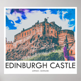 Edinburgh Castle, Lothian, Skottland Poster