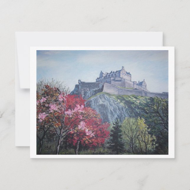 Edinburgh Castle, maj. Skottland av Pola.B.Alex. H Julkort (Framsida)
