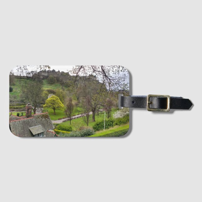 Edinburgh Castle om våren Bagagebricka (Framsida horisontal)