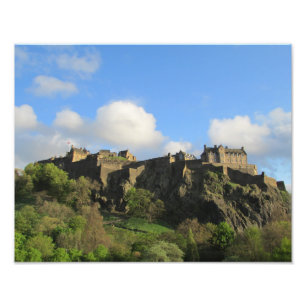 Edinburgh Castle Photograph Scotland Resa Souvenir Fototryck