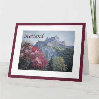 Edinburgh Castle Scotland bra art av Pola.B.Alex Kort