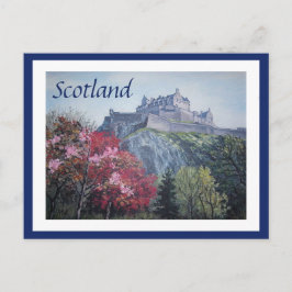 Edinburgh Castle Scotland-målning av Pola.B.Alex Helg Vykort