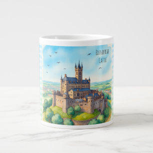 Edinburgh Castle Scotland, Skotlandia Jumbo Mugg