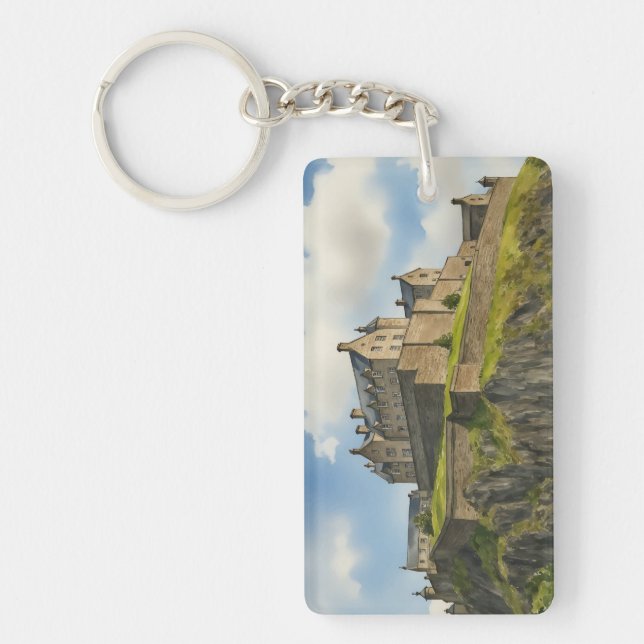 Edinburgh Castle Scotland Watercolor (Framsidan)