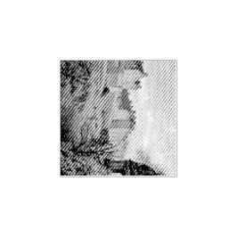 Edinburgh Castle Sepia Photograph Stämpel