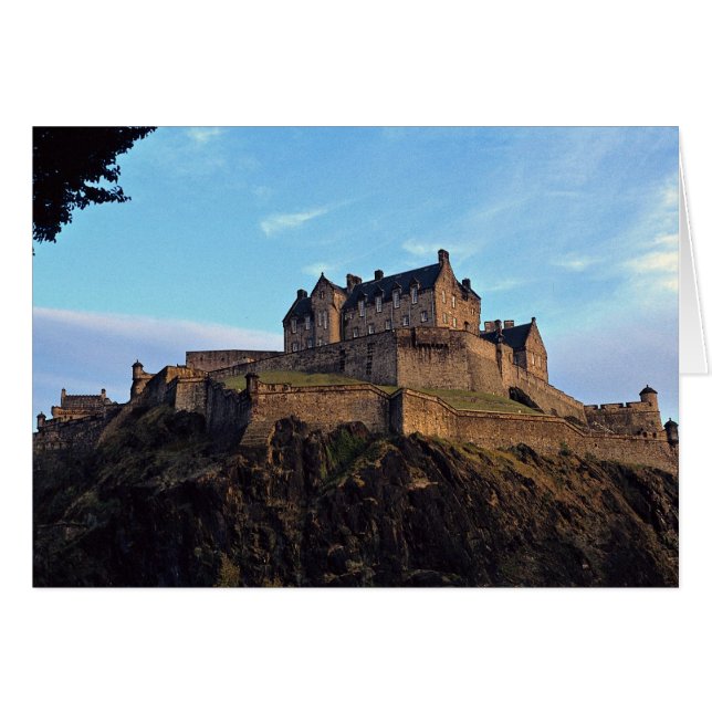 Edinburgh Castle, Skottland Hälsningskort (Framsidan Horizontal)