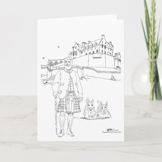 Edinburgh Castle, Skottland Kort (Framsida)