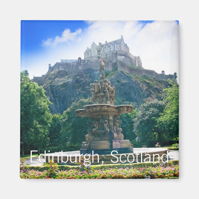 Edinburgh Castle, Skottland Magnet (Framsidan)