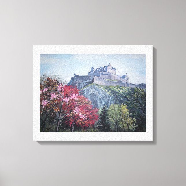 Edinburgh Castle, Skottland, Pola.B.Alex Canvastryck (Framsida)
