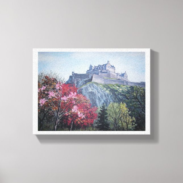 Edinburgh Castle, Skottland, Pola.B.Alex Canvastryck (Framsida)