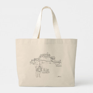Edinburgh Castle, Skottland Totebag Jumbo Tygkasse