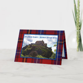 Edinburgh Castle Stewart/Stuart Klan Greeting Card Kort