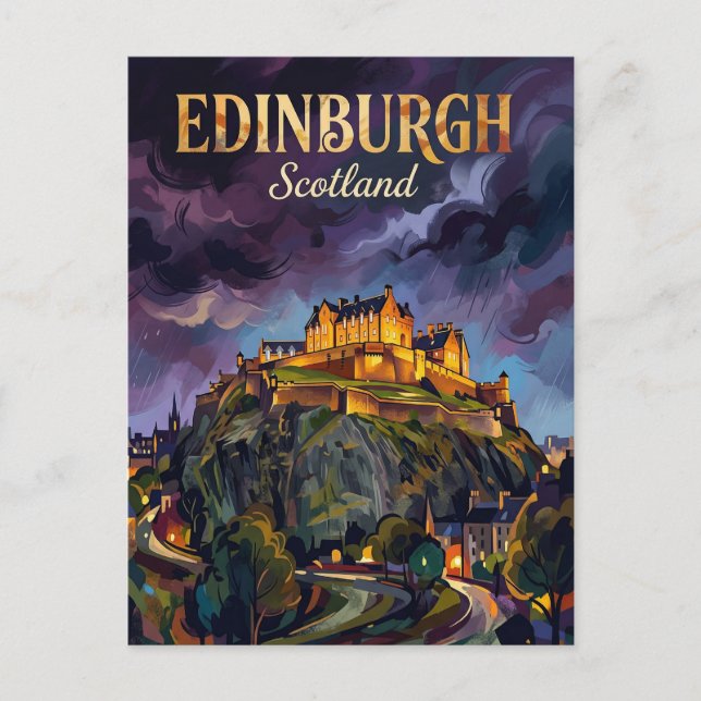 Edinburgh Castle Storbritannien Vykort (Framsida)