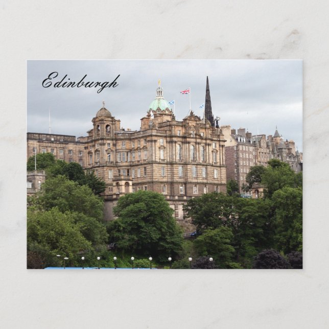 edinburgh central vykort (Framsida)