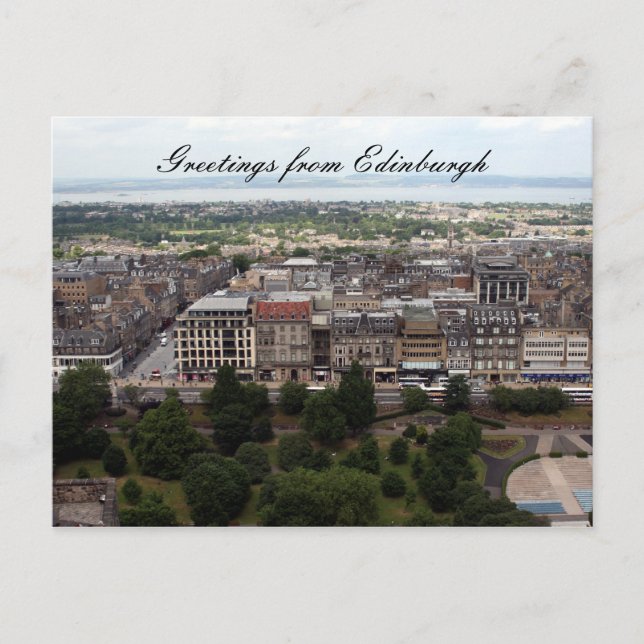 edinburgh City hälsning Vykort (Framsida)