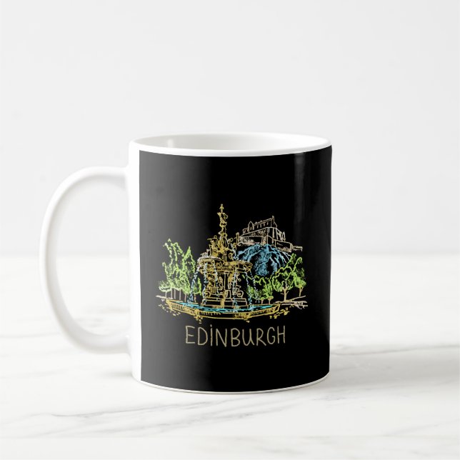 Edinburgh City Scotland UK for for Kaffemugg (Vänster)