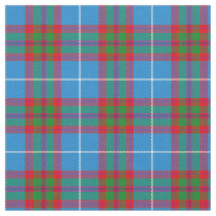 Edinburgh City Tartan Play Blue Red Lila Tyg