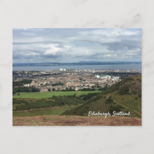 Edinburgh City vy från Arthurs Seat Vykort