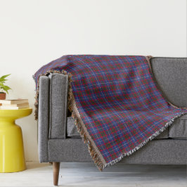 Edinburgh District Tartan Throw Blanket Filt