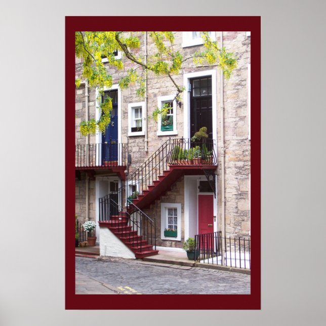 Edinburgh Door Poster (Framsidan)