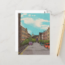 Edinburgh Downtown Cityscape Illustration