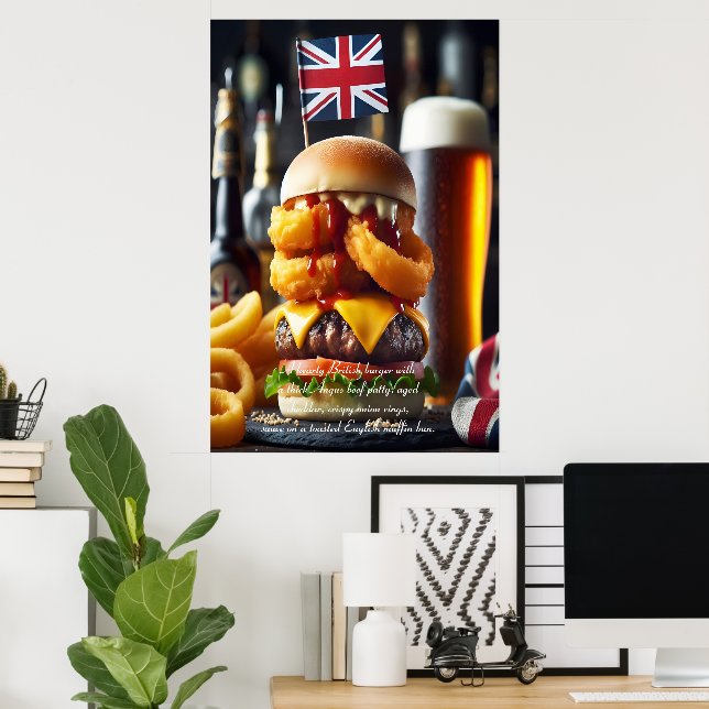 Edinburgh Eats: Pub Grub Glory 24x36 Poster (Hemmakontoret)