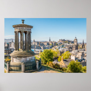 Edinburgh från Calton Backe, Skottland Poster