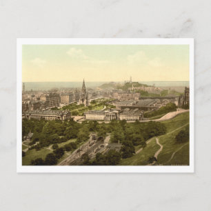 Edinburgh från Castle, Skottland Vykort