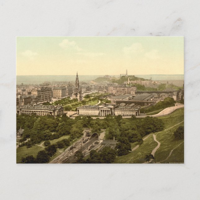 Edinburgh från Castle, Skottland Vykort (Framsida)