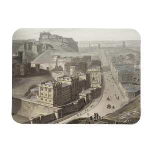 Edinburgh från den Calton backen, från 'en resa Magnet