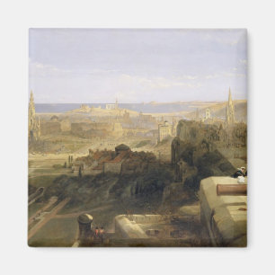 Edinburgh från slottet, 1847 (olja på kanfas) magnet
