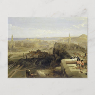 Edinburgh från slottet 1847 vykort