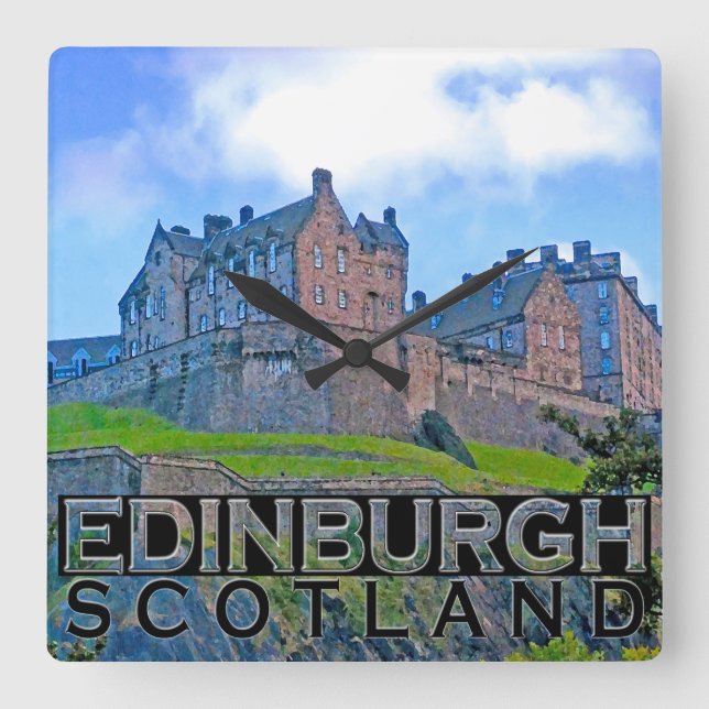 Edinburgh Fyrkantig Klocka (Framsida)