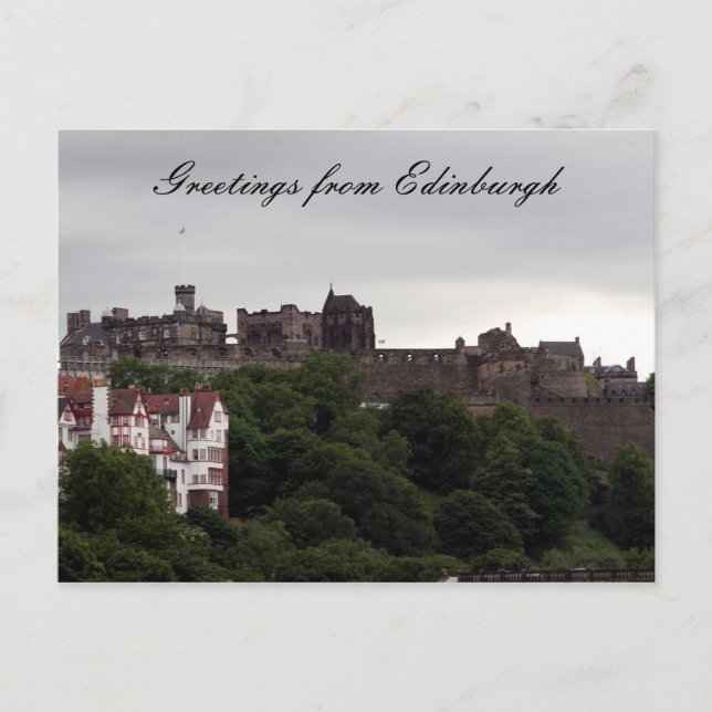 edinburgh grått vykort (Framsida)