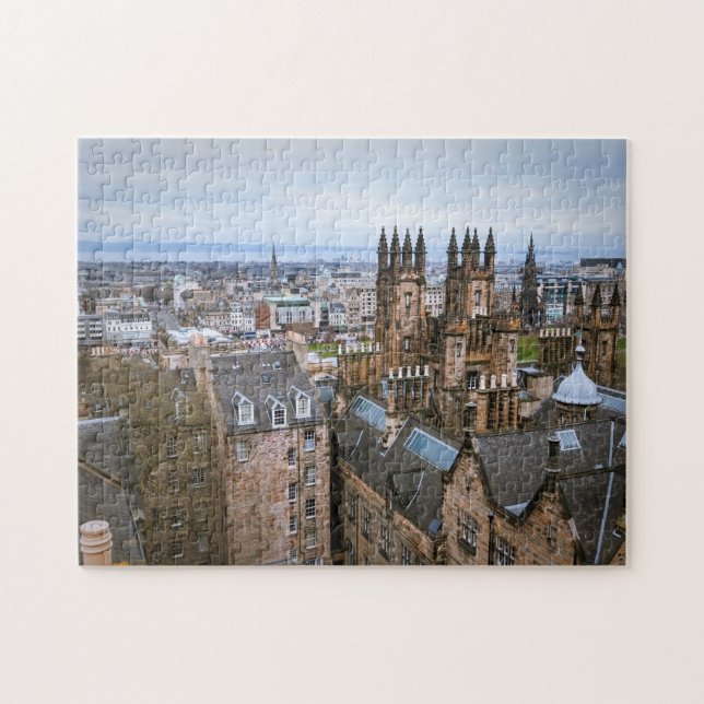 Edinburgh horisont, Edinburgh, Skottland Pussel (Horisontell)