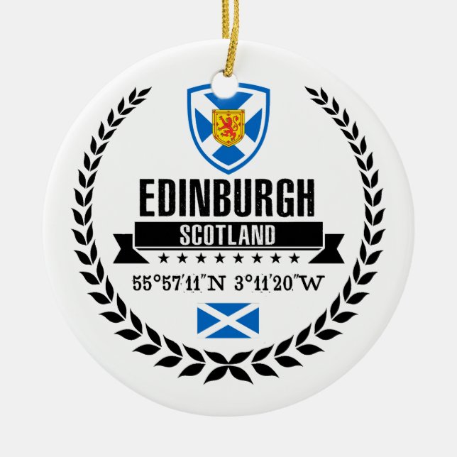 Edinburgh Julgransprydnad Keramik (Framsidan)