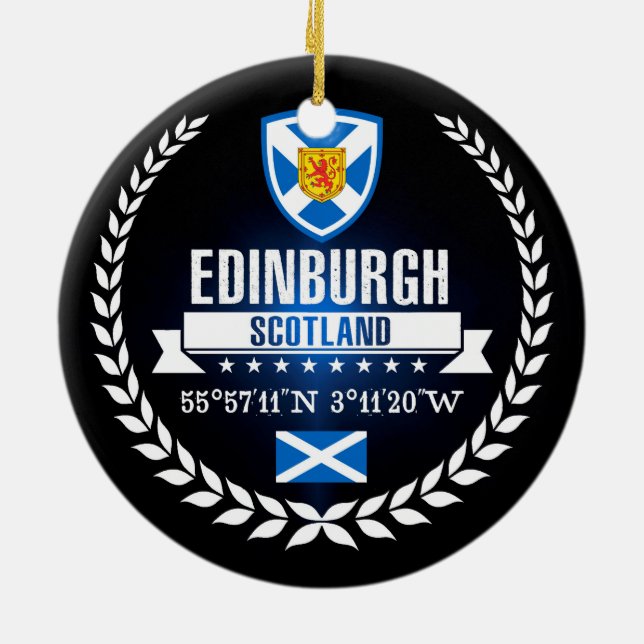 Edinburgh Julgransprydnad Keramik (Baksidan)