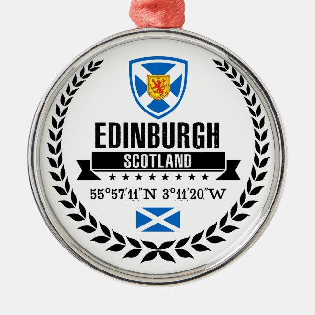 Edinburgh Julgransprydnad Metall (Framsidan)