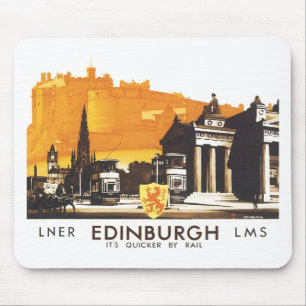 Edinburgh LNER Bra Vintage resor Poster Musmatta